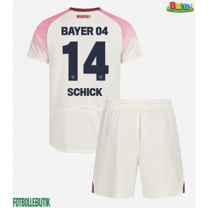 Bayer Leverkusen Patrik Schick #14 Bortaställ Barn 2025-26 Kortärmad (+ Korta byxor)